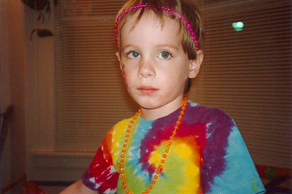 Harry's birthday beads, 1994.
