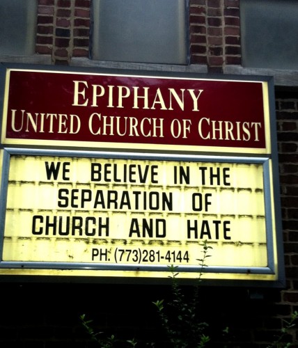 A church in my brother-in-law's Chicago neighborhood.