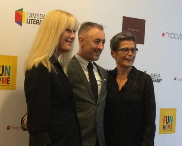 The stars were out at the "Lammys." l. to r.: Justin Vivian Bond, Alan Cumming, Kate Clinton